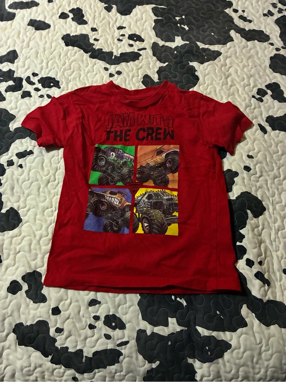 Kids Red 'Jam With The Crew' Graphic Tee